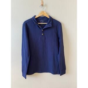 01.ALGO Stitch Fix Men's Henley Long Sleeve Navy Blue Small NWOT